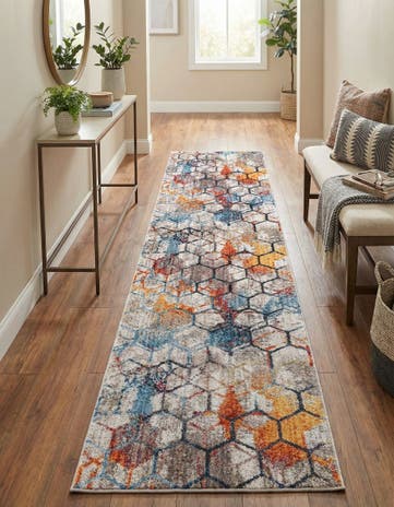 White Andromeda Runner Rug