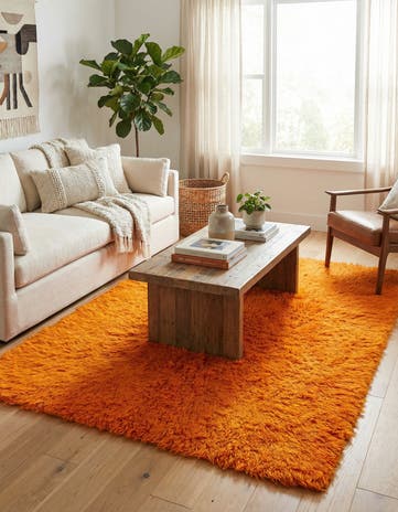 4' 9 x 6' Hand Knotted Moroccan Wool Rug