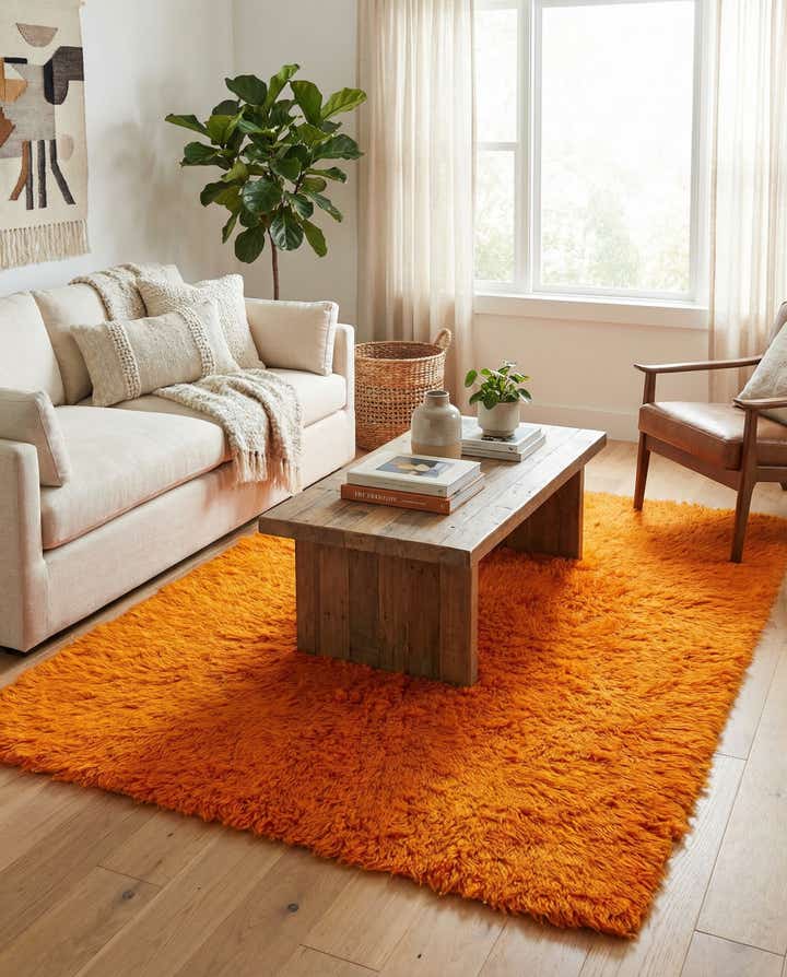 4' 9 x 6' Hand Knotted Moroccan Wool Rug