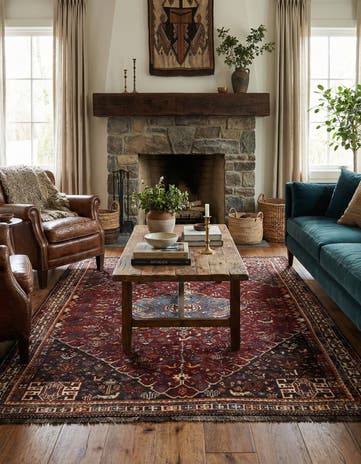 5' 5 x 8' 5 Ghashghai Wool Rug