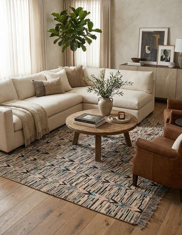 8' 9 x 10' 5 Hand Knotted Moroccan Wool Rug