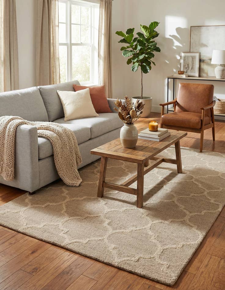 Detail image of 5' 1 x 8' Luna Wool Rug