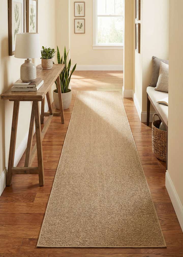 2' 7 x 12' Easy-Clean Solid Indoor / Outdoor Runner Rug