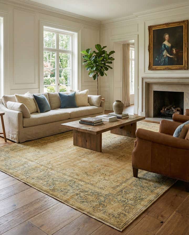 9' 8 x 13' 3 Hand Knotted Ultra Vintage Persian Wool Rug