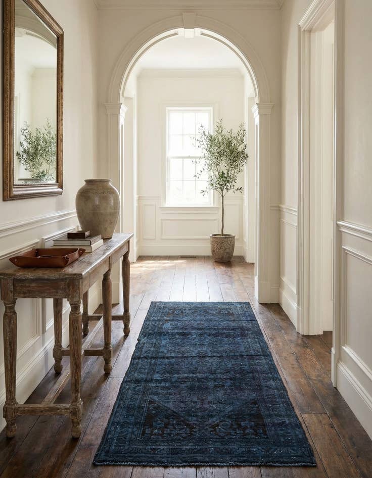 Detail image of 3' 4 x 8' 4  Hand Knotted Ultra Vintage Persian Wool Runner Rug