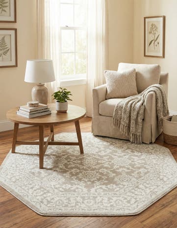 5' 3 x 5' 3 Charlotte Octagon Rug