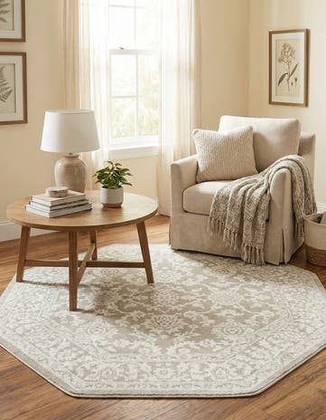 5' 3 x 5' 3 Charlotte Octagon Rug