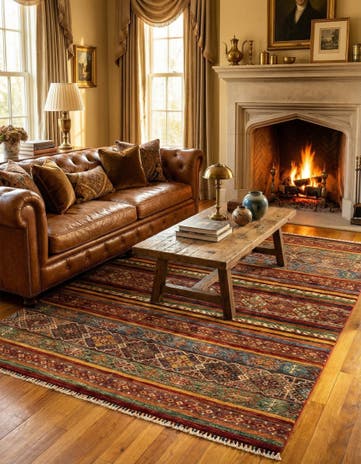 5' 9 x 8' Ariana Ziegler Wool Rug