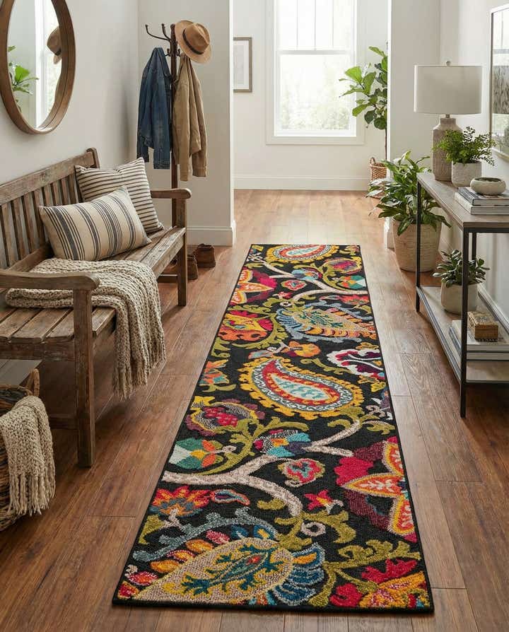 2' 7 x 10' Easy-Clean Casablanca Indoor / Outdoor Runner Rug