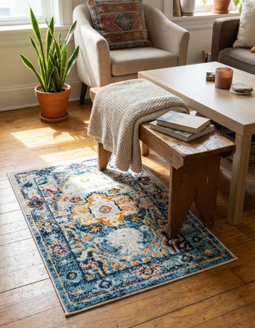 Teal Madeline Vintage Rug