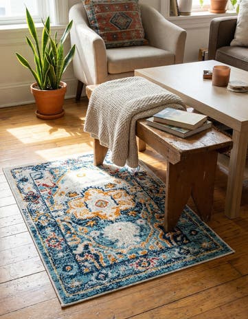 Teal Madeline Vintage Rug