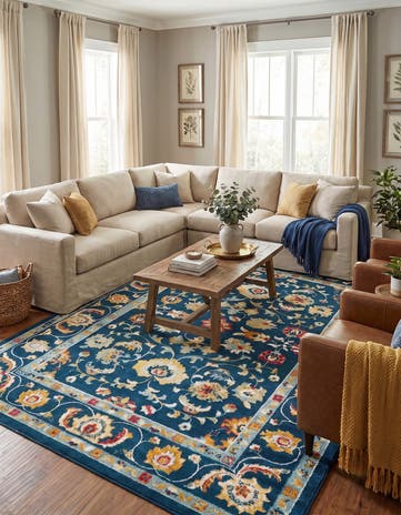 Navy Blue Aurelia Rug