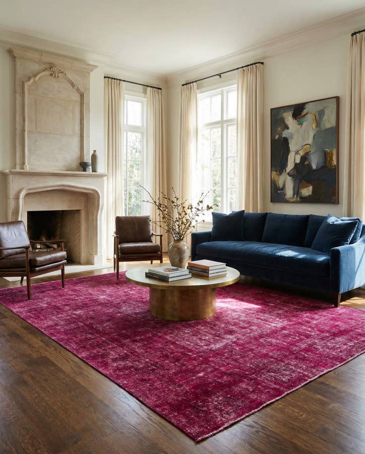 Detail image of 8' 3 x 12' 2 Hand Knotted Ultra Vintage Persian Wool Rug