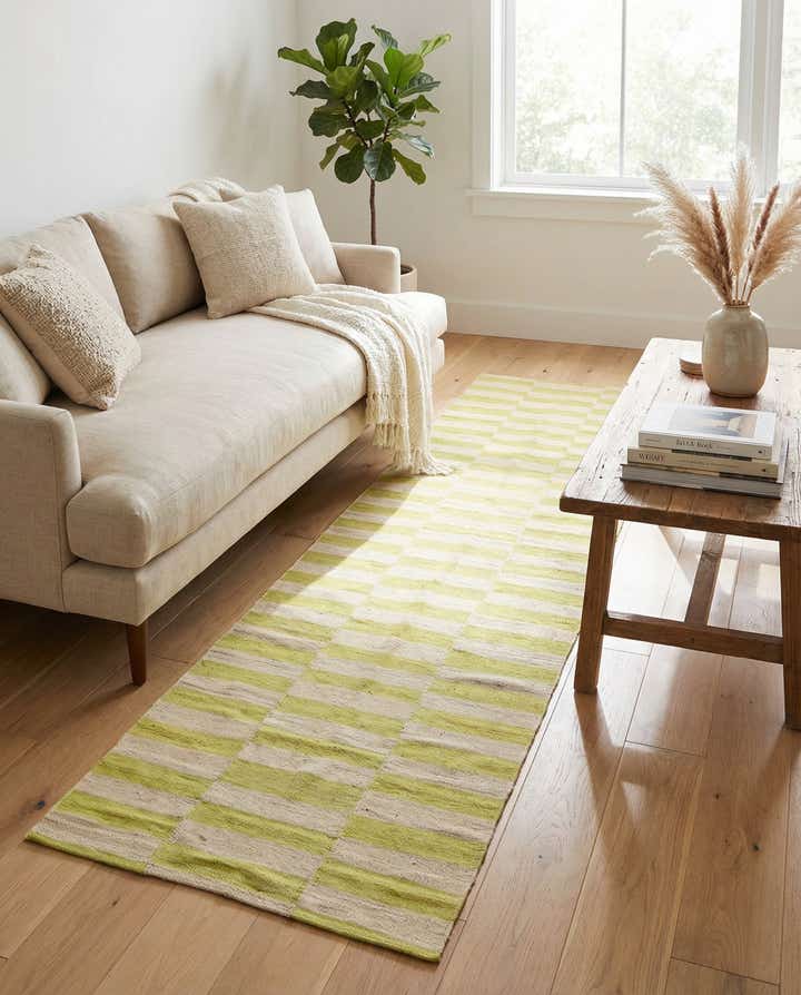 2' 6 x 9' 7 Hand Woven Kilim Modern Wool Runner Rug