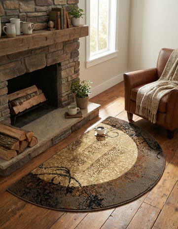 2' 7 x 4' Cafe Hearth Rug