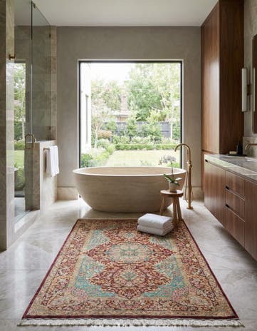 3' 3 x 4' 11 Ghom Silk Rug