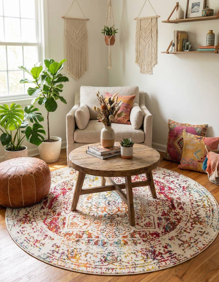 Detail image of  7' x 7' Arlington Round Rug