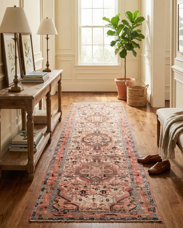 Detail image of 2' 8 x 8' 8 Hand Knotted Ultra Vintage Persian Wool Runner Rug