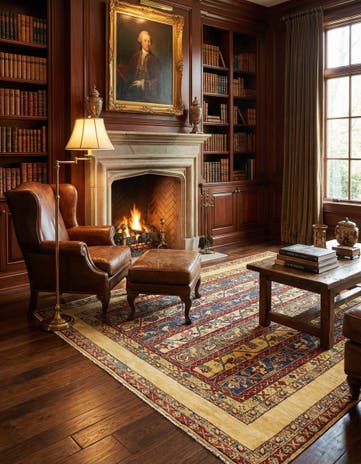 5' x 6' 9 Hand Knotted Ariana Ziegler Rug