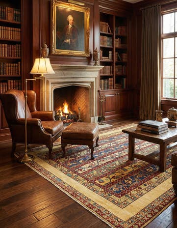 5' x 6' 9 Hand Knotted Ariana Ziegler Rug