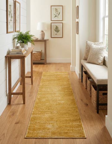 Yellow Finsbury Runner Rug