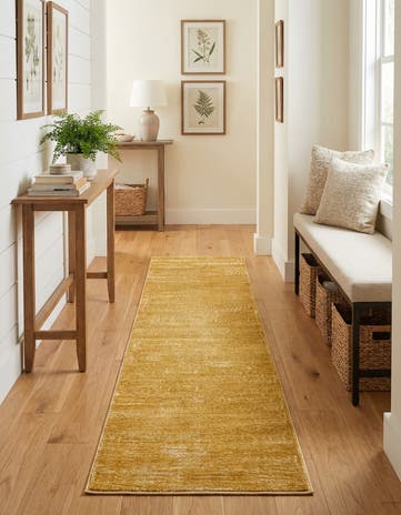 Yellow Finsbury Runner Rug