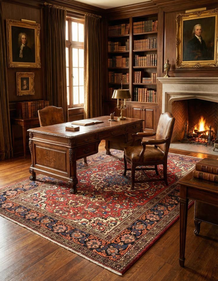 Detail image of 4' 11 x 7' 3 Bachtiar Rug