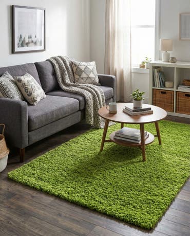  3' x 5' 3 Solid Shag Rug