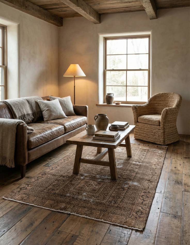 Detail image of 3' 5 x 6' 2  Hand Knotted Ultra Vintage Persian Wool Rug