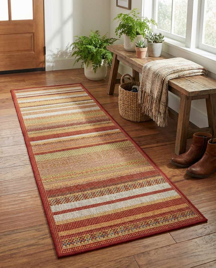 2' x 6' Easy-Clean Baja Indoor / Outdoor Runner Rug