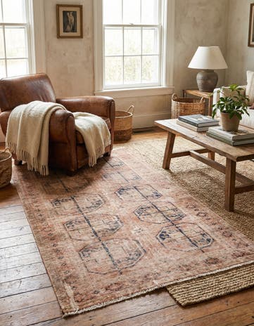 3' 5 x 5' 10 Hand Knotted Ultra Vintage Persian Wool Rug
