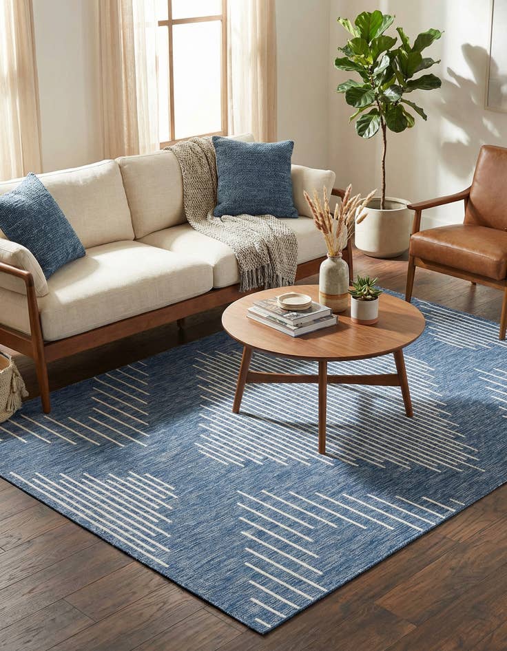 Detail image of 7' x 10'  Washable Modern Indoor / Outdoor Rug