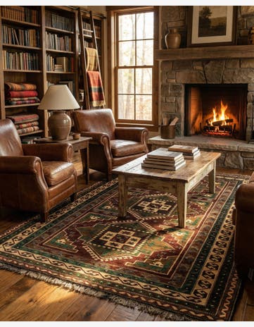 5' x 8' 5 Hand Knotted Kars Wool Rug