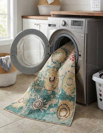 Beige Washable Casablanca Rug