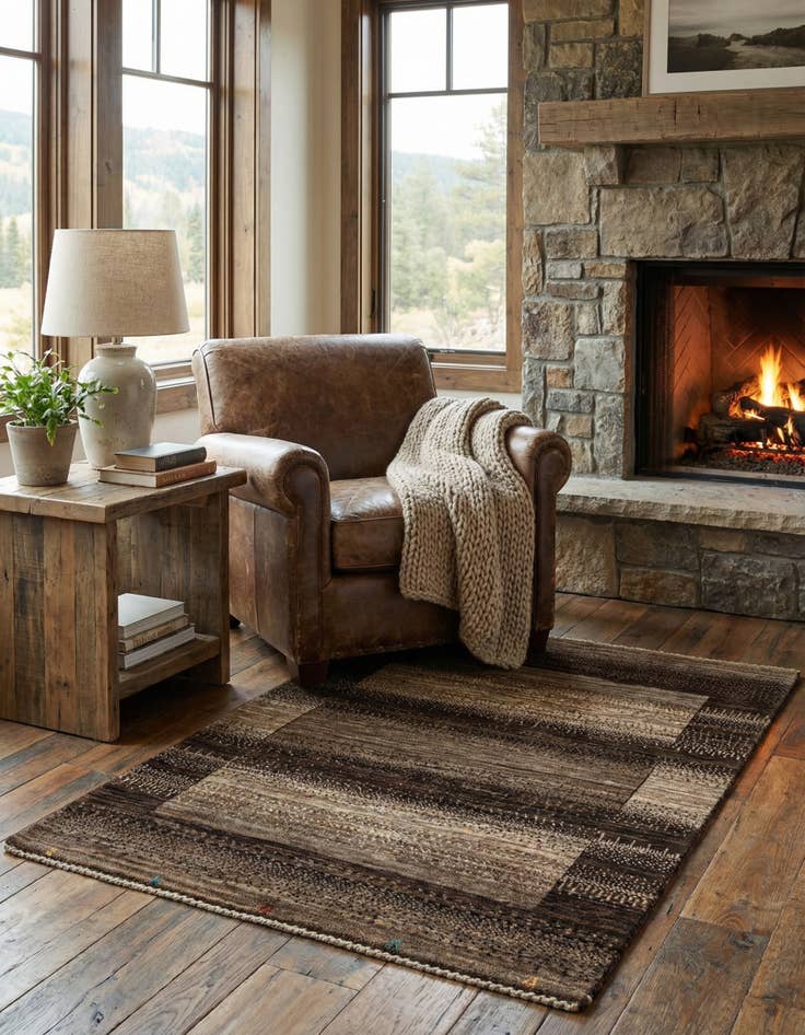 Detail image of 2' 7 x 3' 11  Hand Knotted Kashkuli Rug