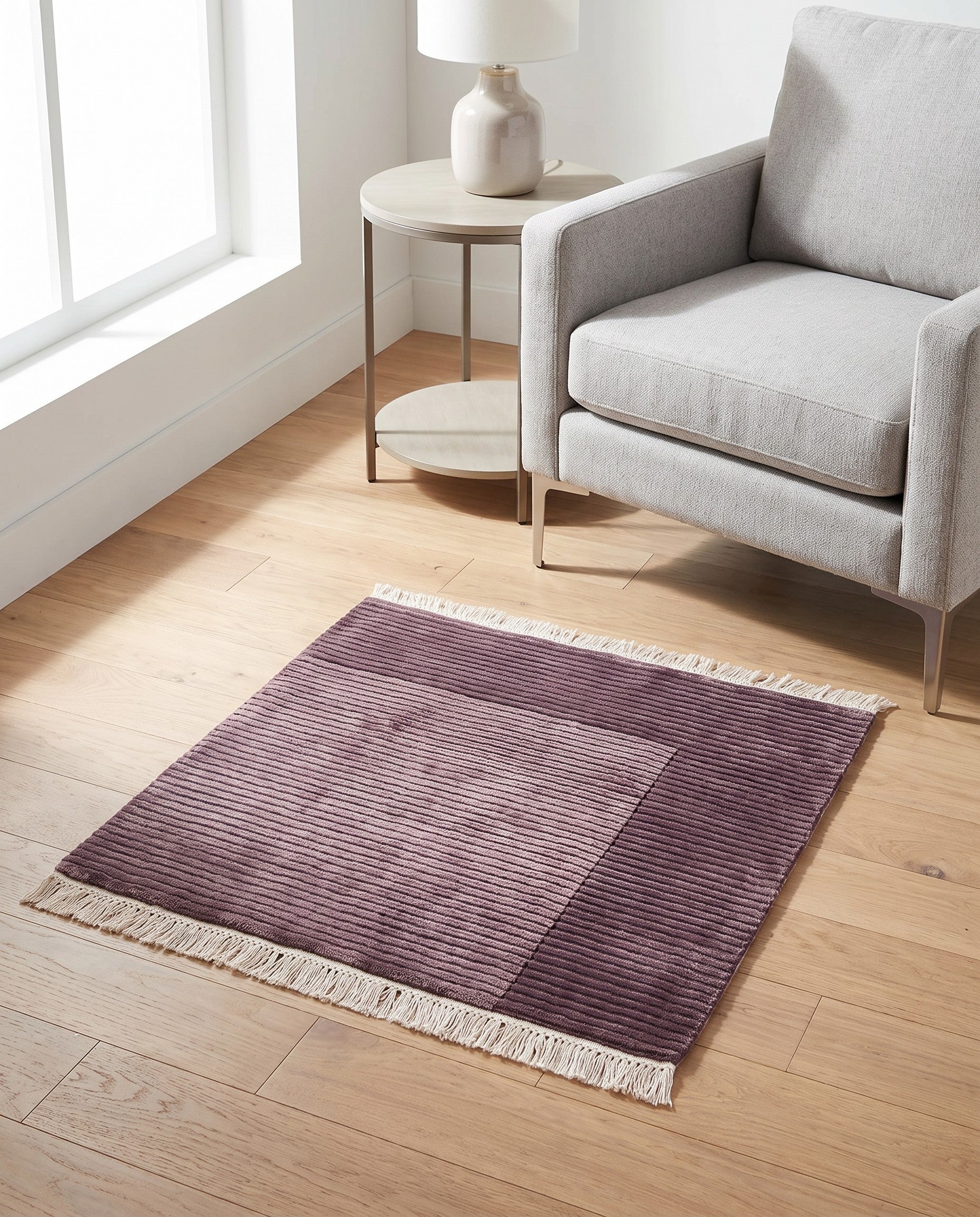 2' 5 x 2' 6 Hand Knotted Darya Wool Square Rug