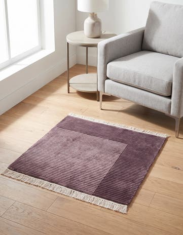 2' 5 x 2' 6 Hand Knotted Darya Wool Square Rug
