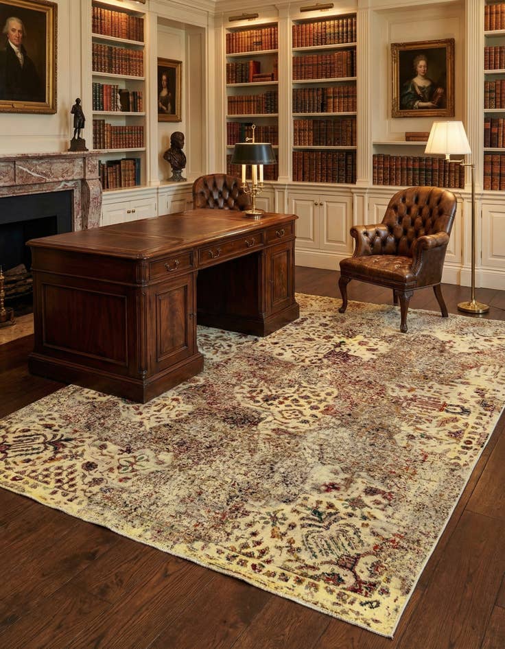 Detail image of 5' 10 x 8' 11 Vintage Royal Wool Rug