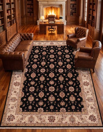 9' 10 x 13' 3 Hand Knotted Ziegler Rug