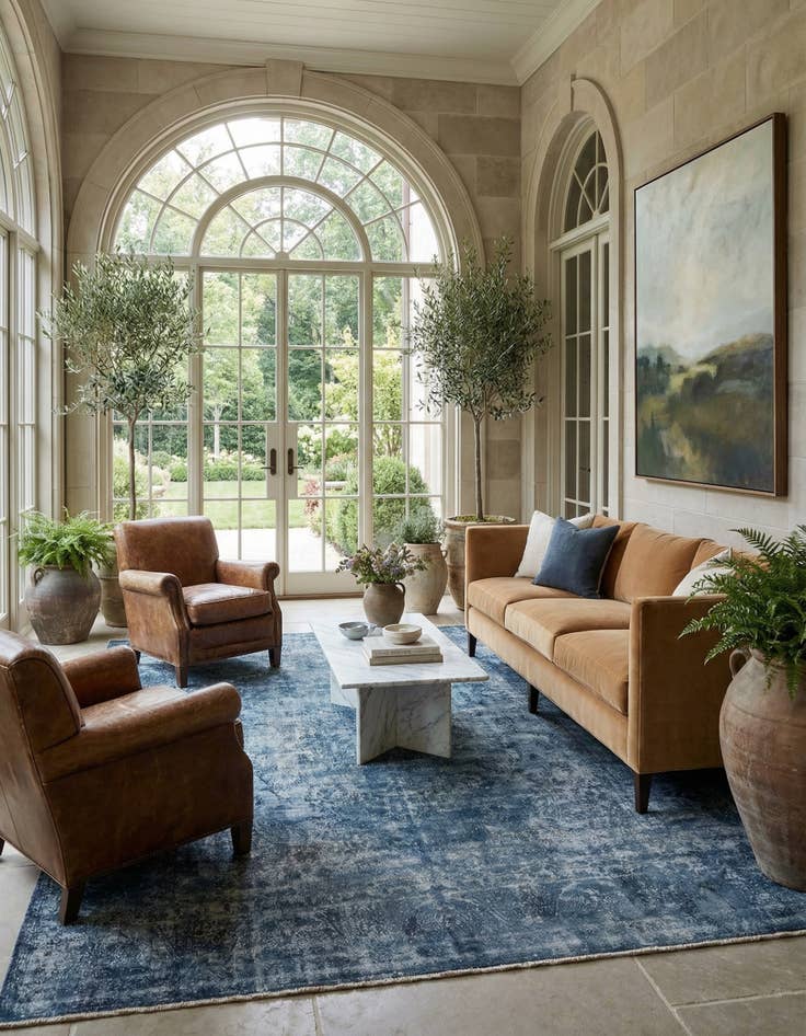 Detail image of  9' 6 x 12' 9 Vintage Royal Wool Rug