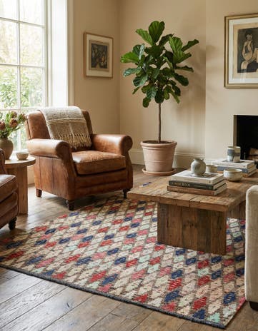 5' 5 x 8' 2 Hand Knotted Darya Wool Rug