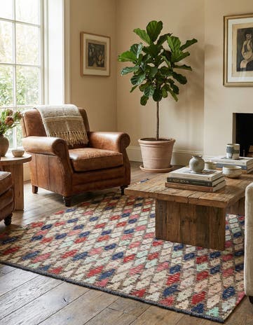 5' 5 x 8' 2 Hand Knotted Darya Wool Rug