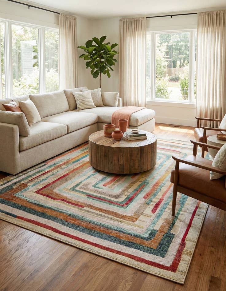 Detail image of  9' x 12'  Washable Casablanca Indoor / Outdoor Rug