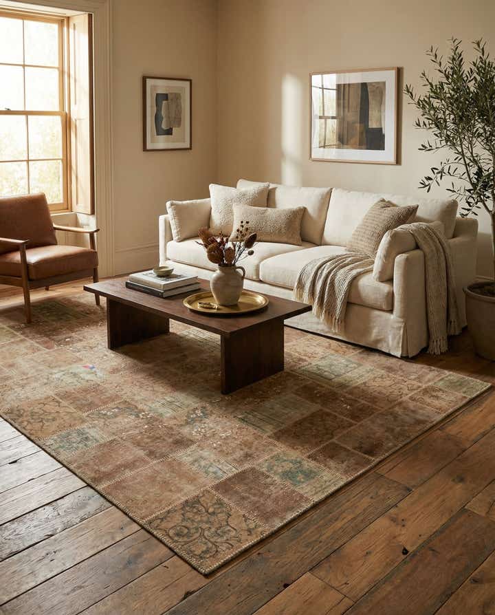 6' 10 x 10' 2 Hand Knotted Ultra Vintage Persian Wool Rug