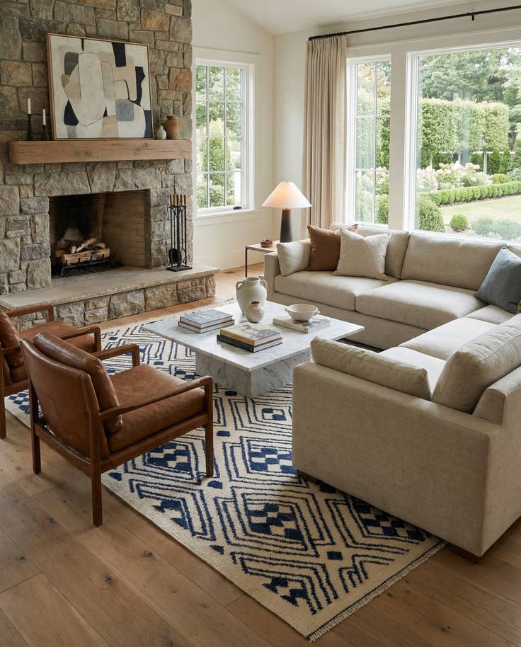 Detail image of 9' x 12' 2 Hand Knotted Moroccan Wool Rug