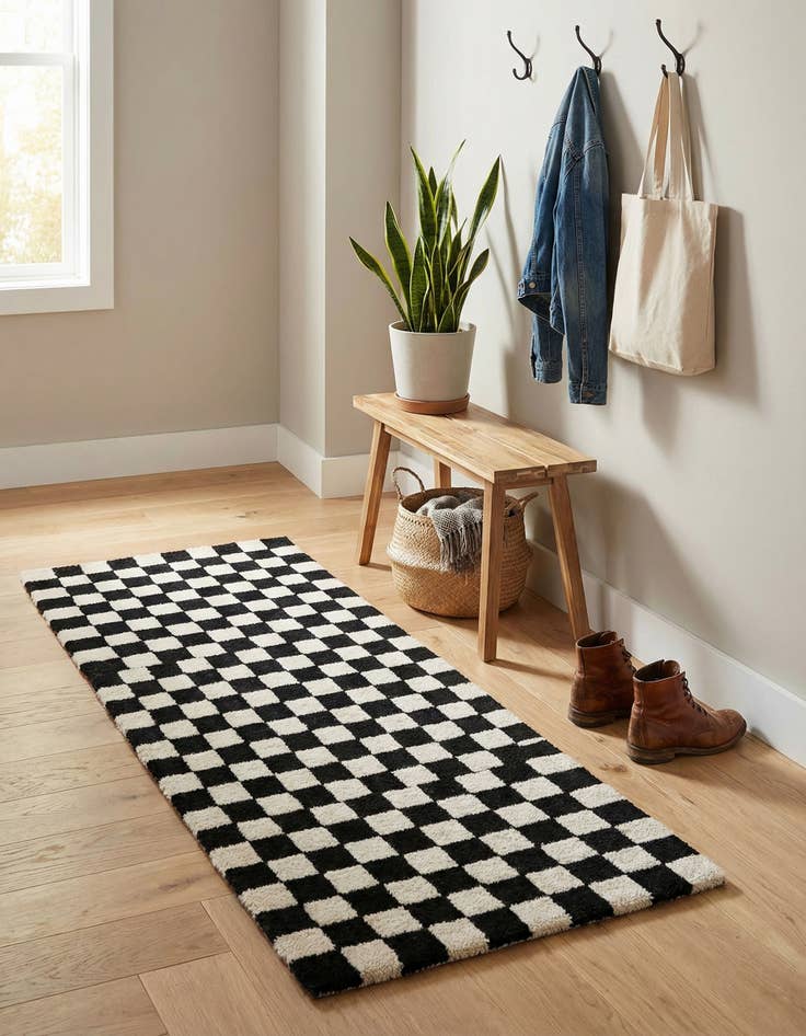 Detail image of  2' 1 x 3' Hand Tufted Wool Rug