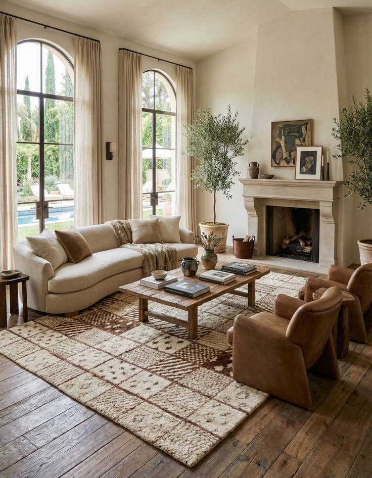 Detail image of 15' 3 x 24'  Hand Knotted Moroccan Wool Rug