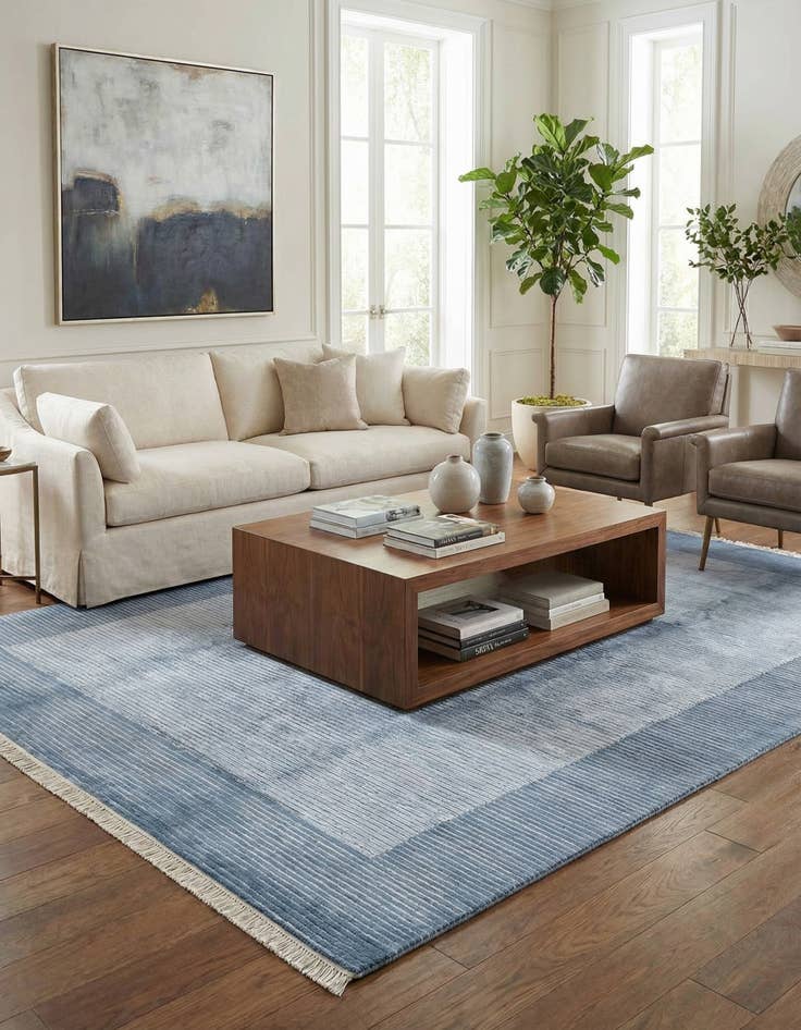 Detail image of 6' 5 x 10' Hand Knotted Darya Wool Rug