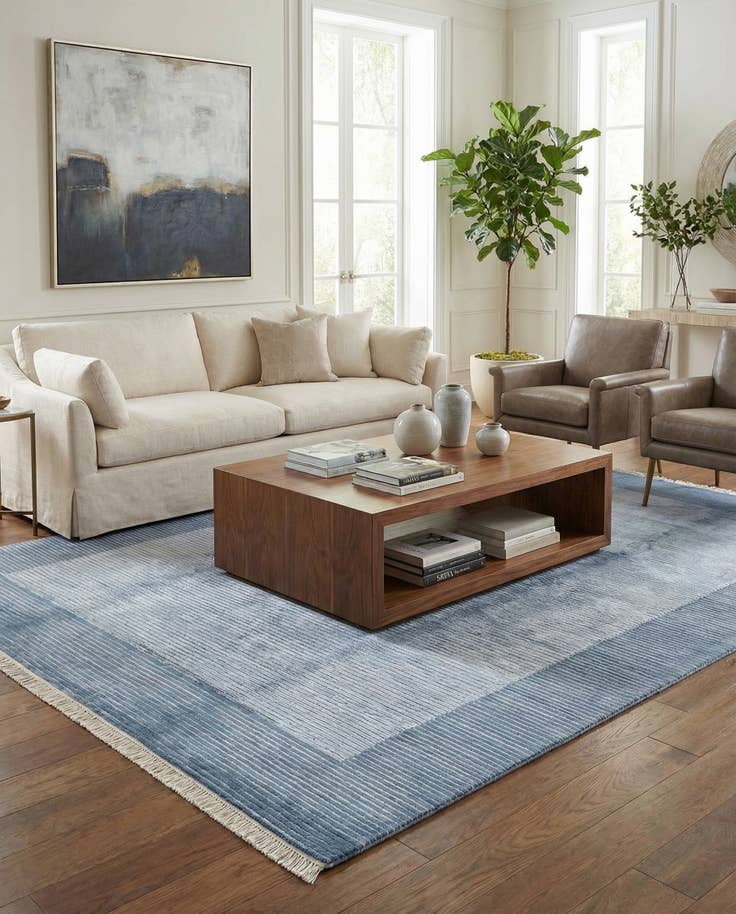 Detail image of 6' 5 x 10' Hand Knotted Darya Wool Rug
