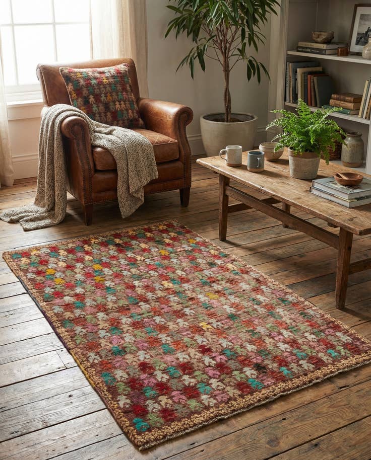 Detail image of 3' 8 x 6' Hand Knotted Balouch Wool Rug